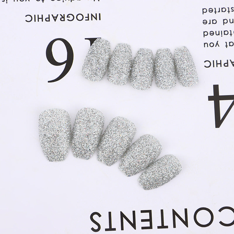 Glittering artificial nails in modern design Kalsten