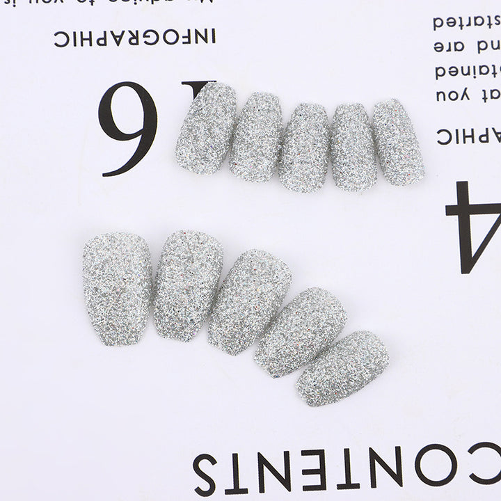 Glittering artificial nails in modern design Kalsten