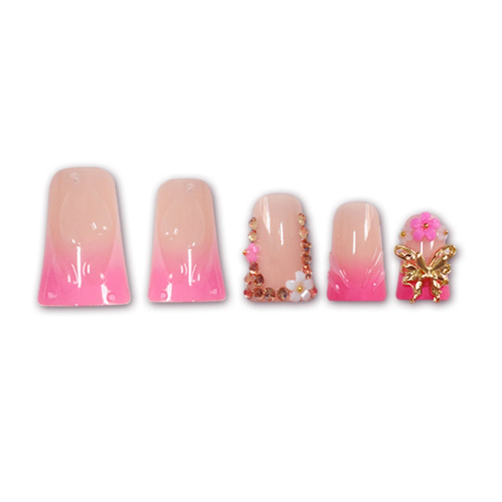 Glamorous Floral Press-On Nail Extensions Kalsten