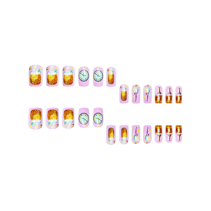 Festive Celebration Press-On Nail Art Kalsten