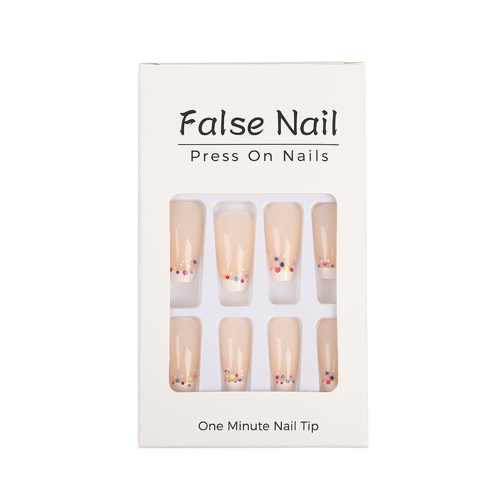 Creative artificial nails with colorful accents Kalsten