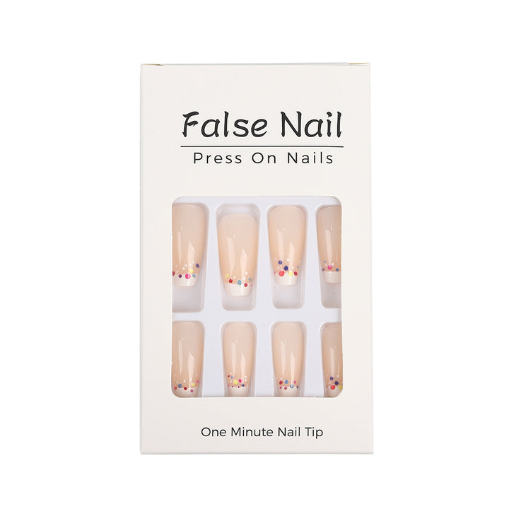 Creative artificial nails with colorful accents Kalsten