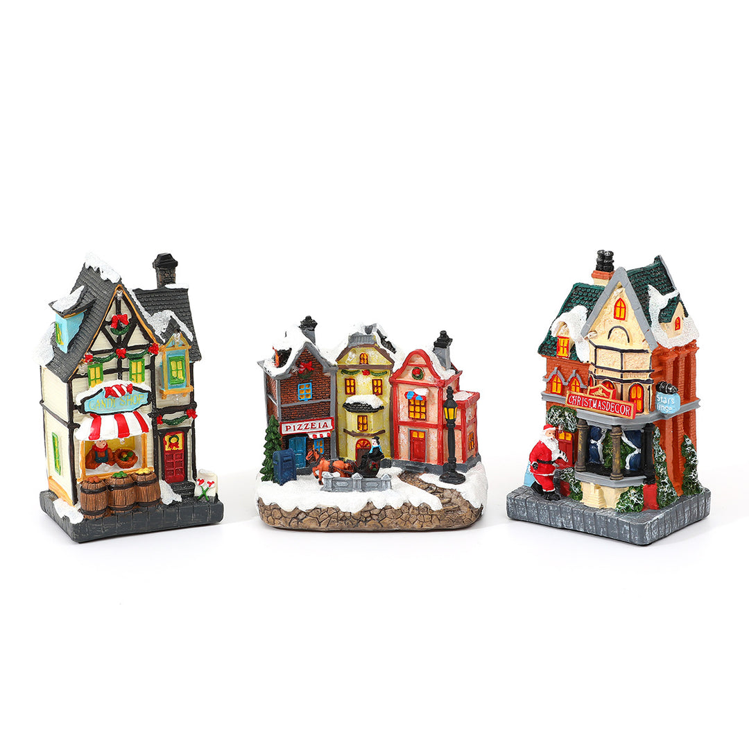 LED Illuminated Christmas Candy Shop Figurine Kalsten