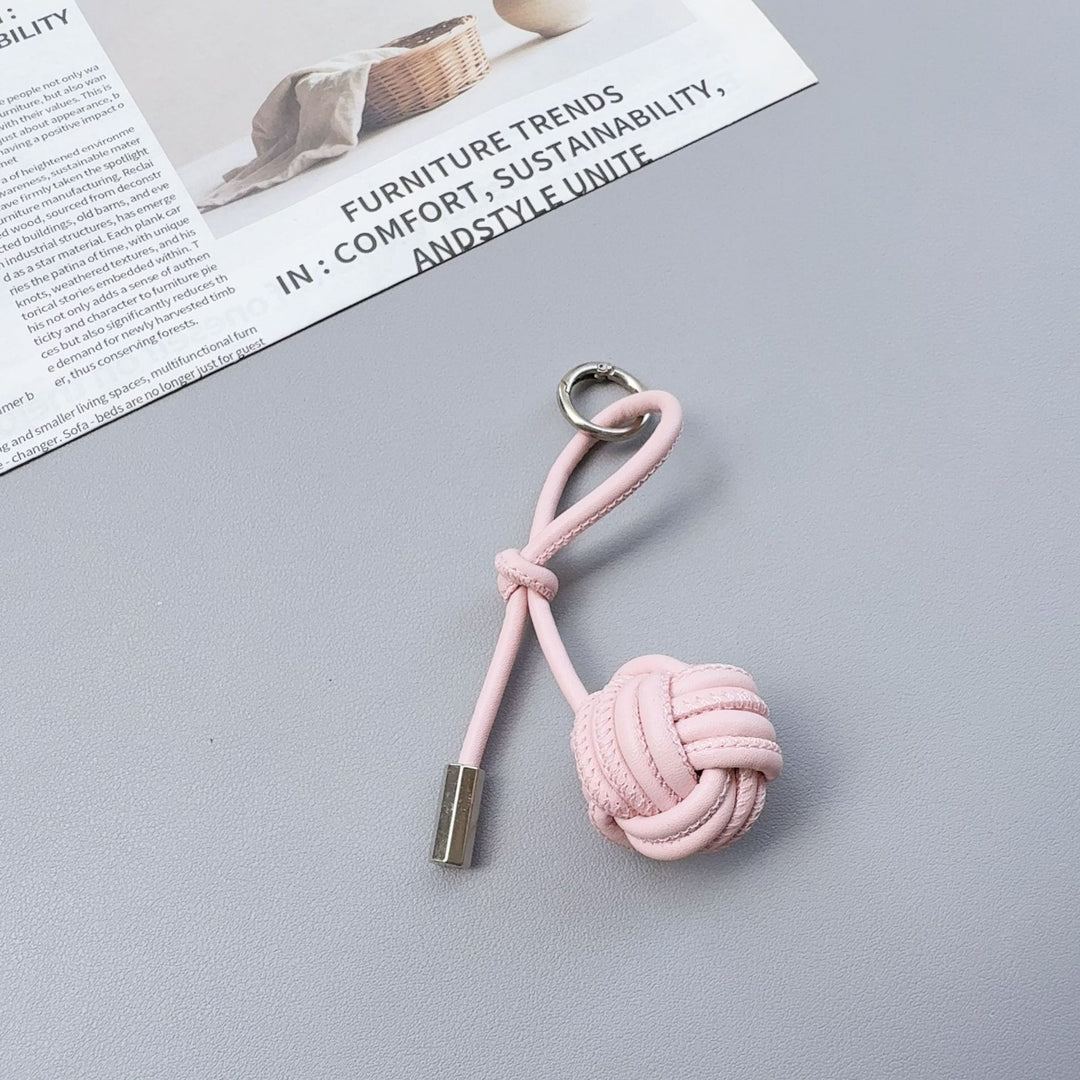 Stylish Knotted Leather Keychain Kalsten
