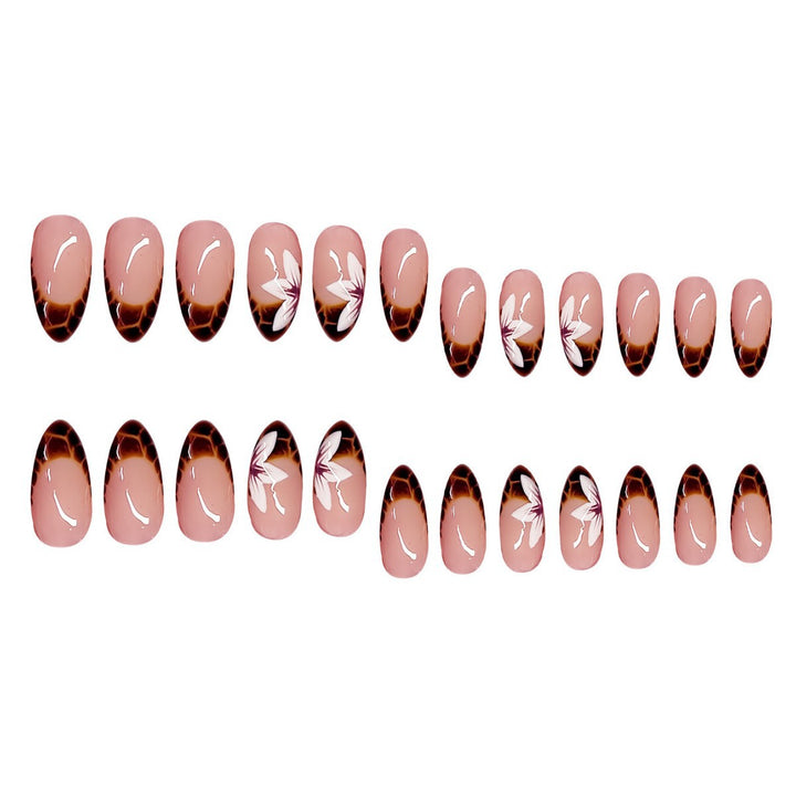 Artistic Floral Ombre Press-On Nails Kalsten