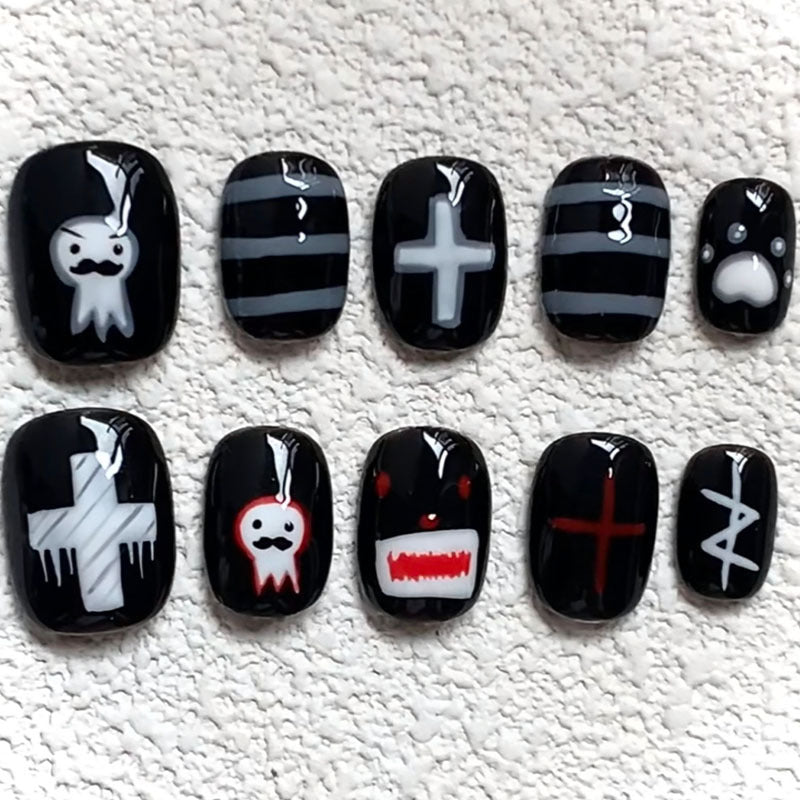 Decorative Press-On Nail Set Kalsten