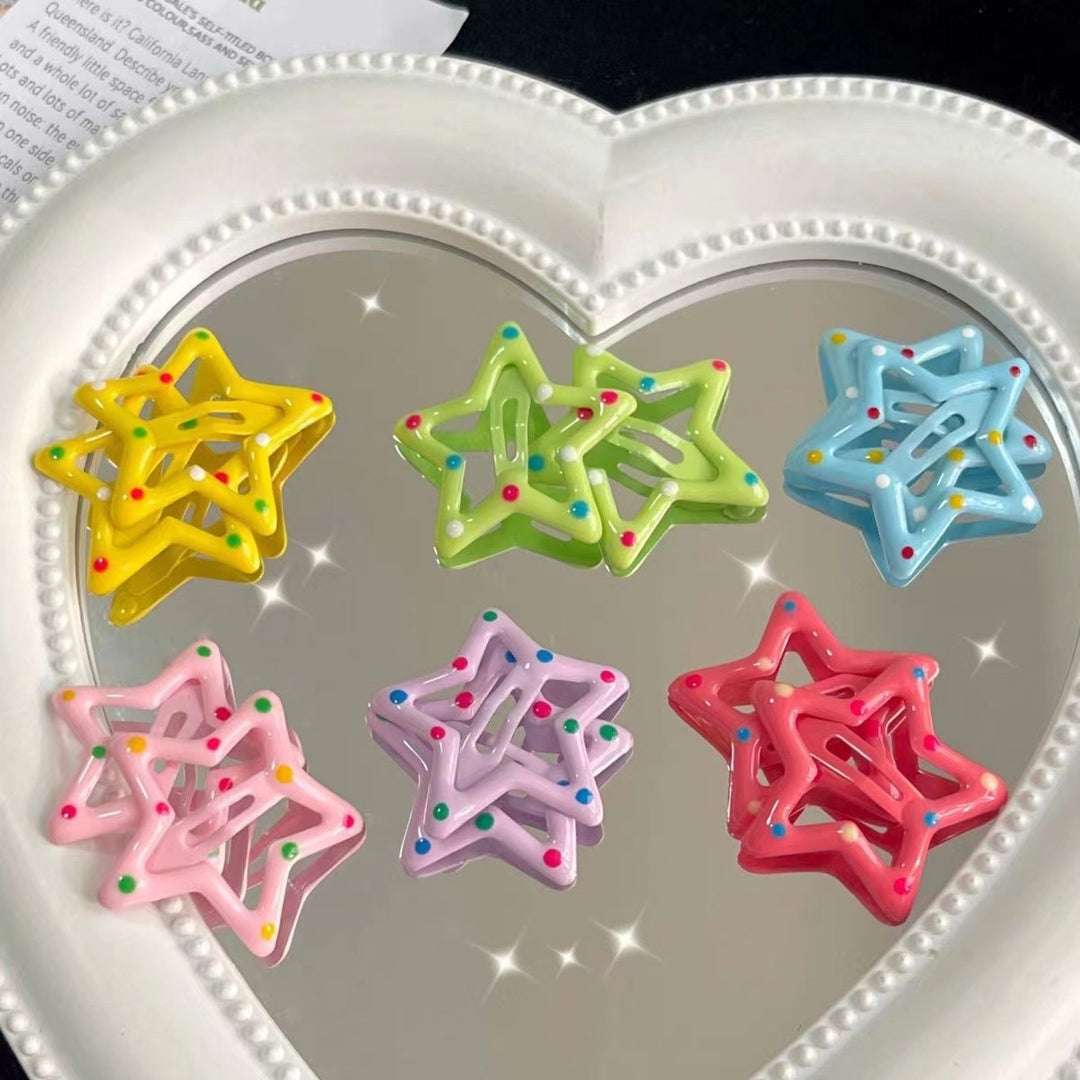 Playful Star-Shaped Hair Clips Kalsten