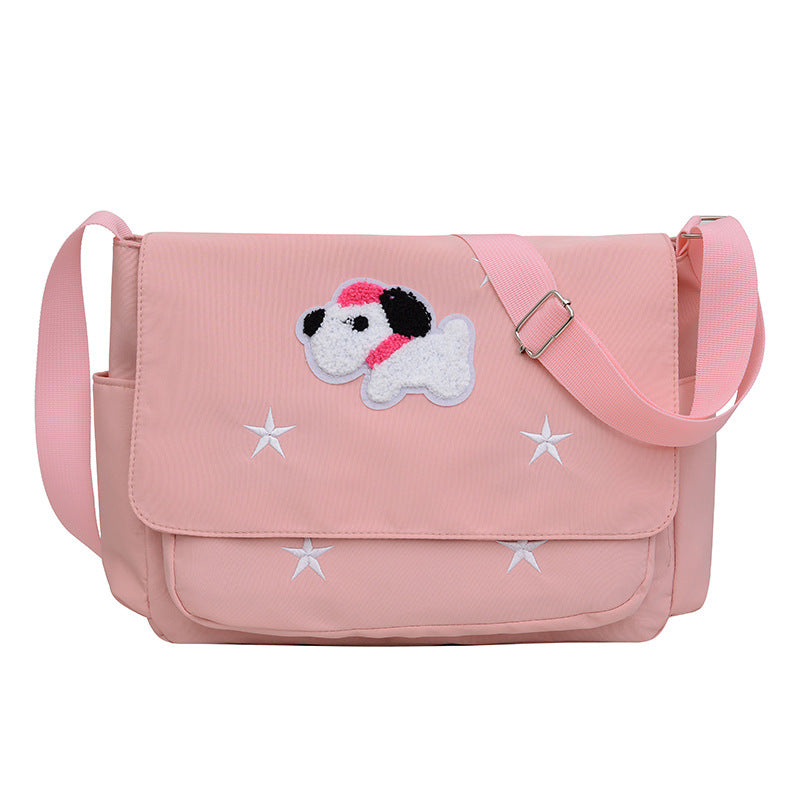 Playful Cartoon-Themed Messenger Bag