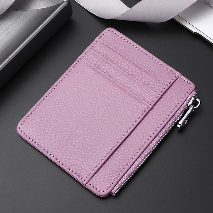 Premium Leather Zip-Around Card Case Kalsten