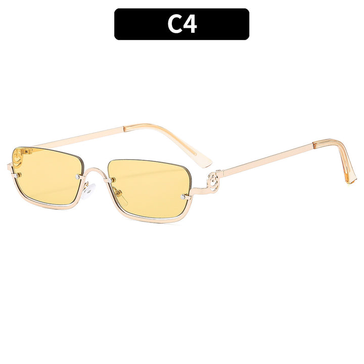 Retro-Inspired Metal Frame Sunglasses