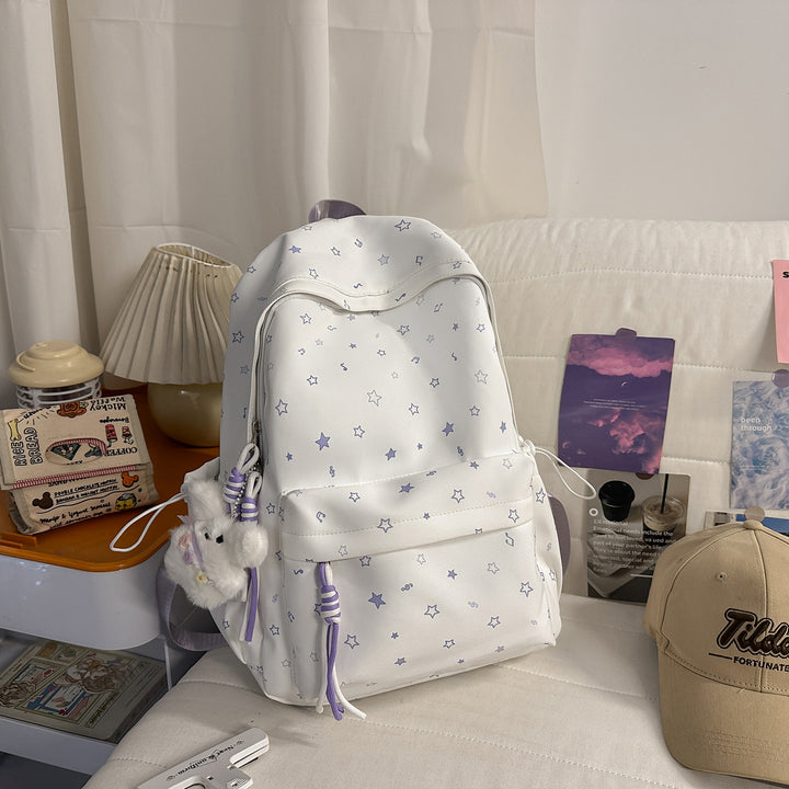 Fashionable backpack with colorful star pattern Kalsten