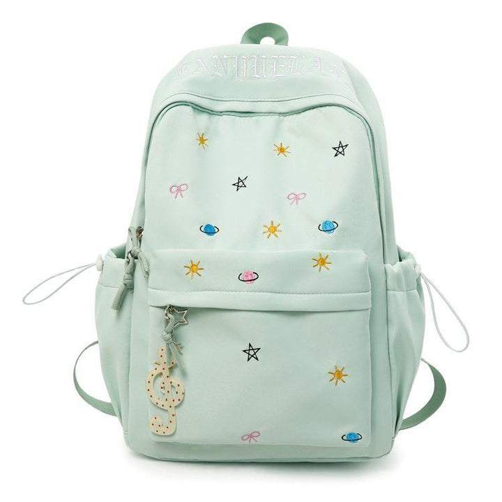 Trendy Embroidered Backpack