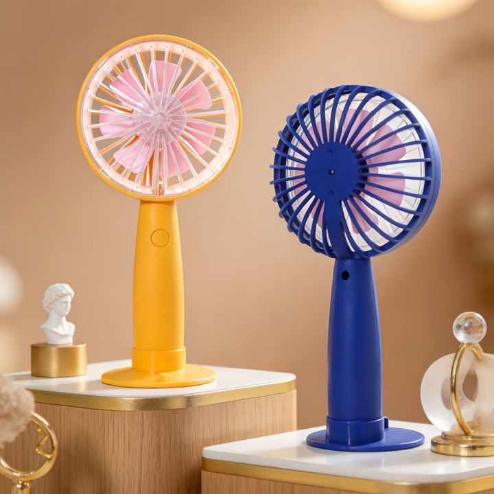 Women Portable Mini Hand Fan with Flexible USB Charging Function Kalsten