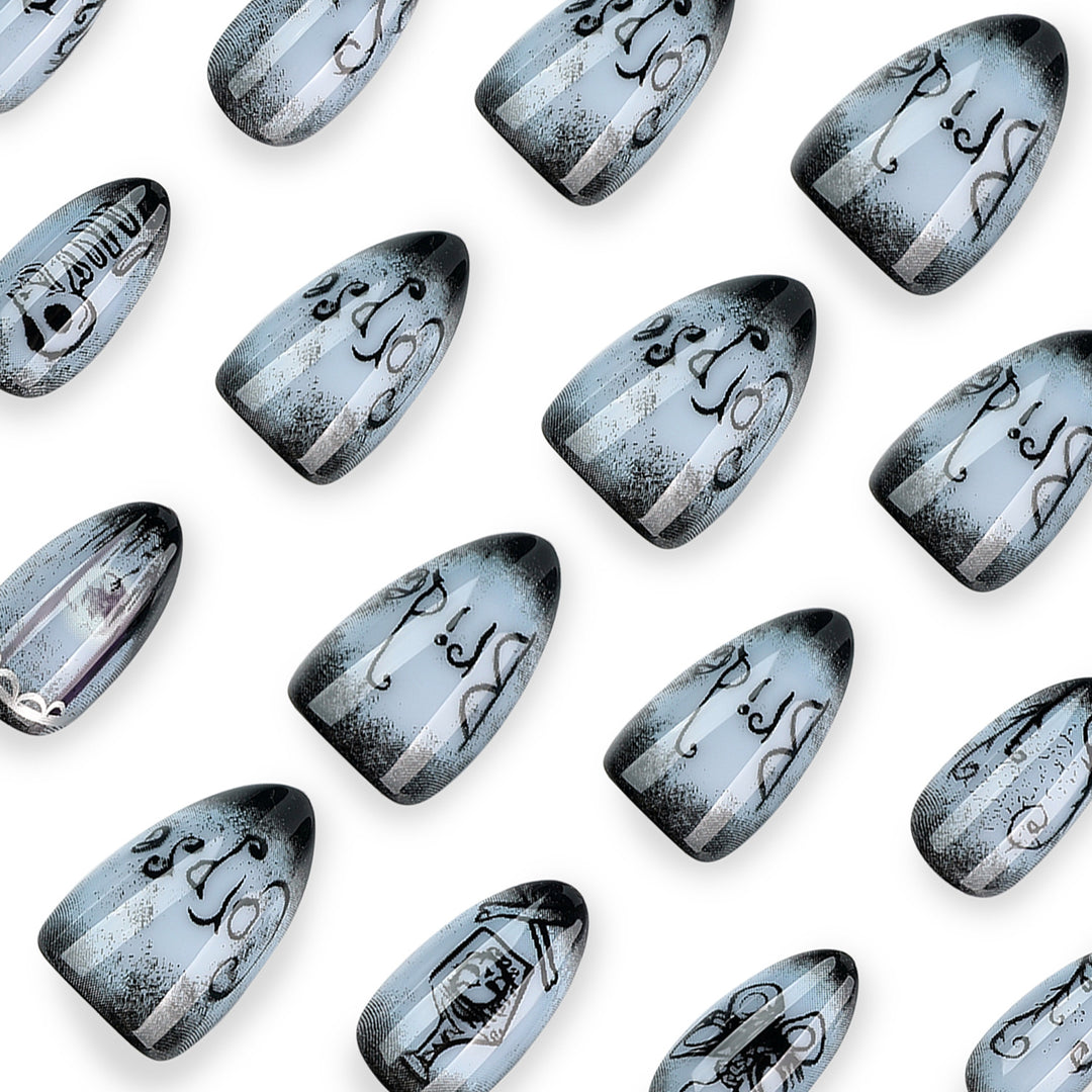 Creative Halloween Nail Art in Gothic Style Kalsten