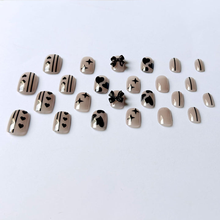 Artistic Nail Design Kit with Bow Accents