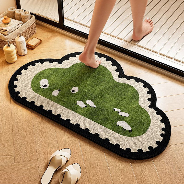 Decorative Cartoon Cloud-Shaped Area Rug