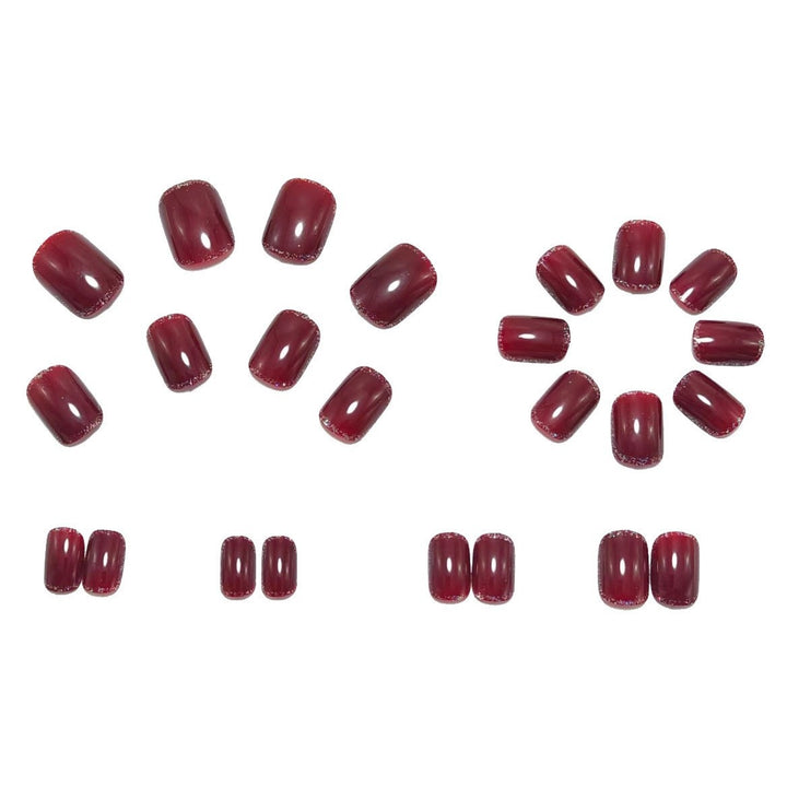 High-gloss artificial nails with rose effect Kalsten