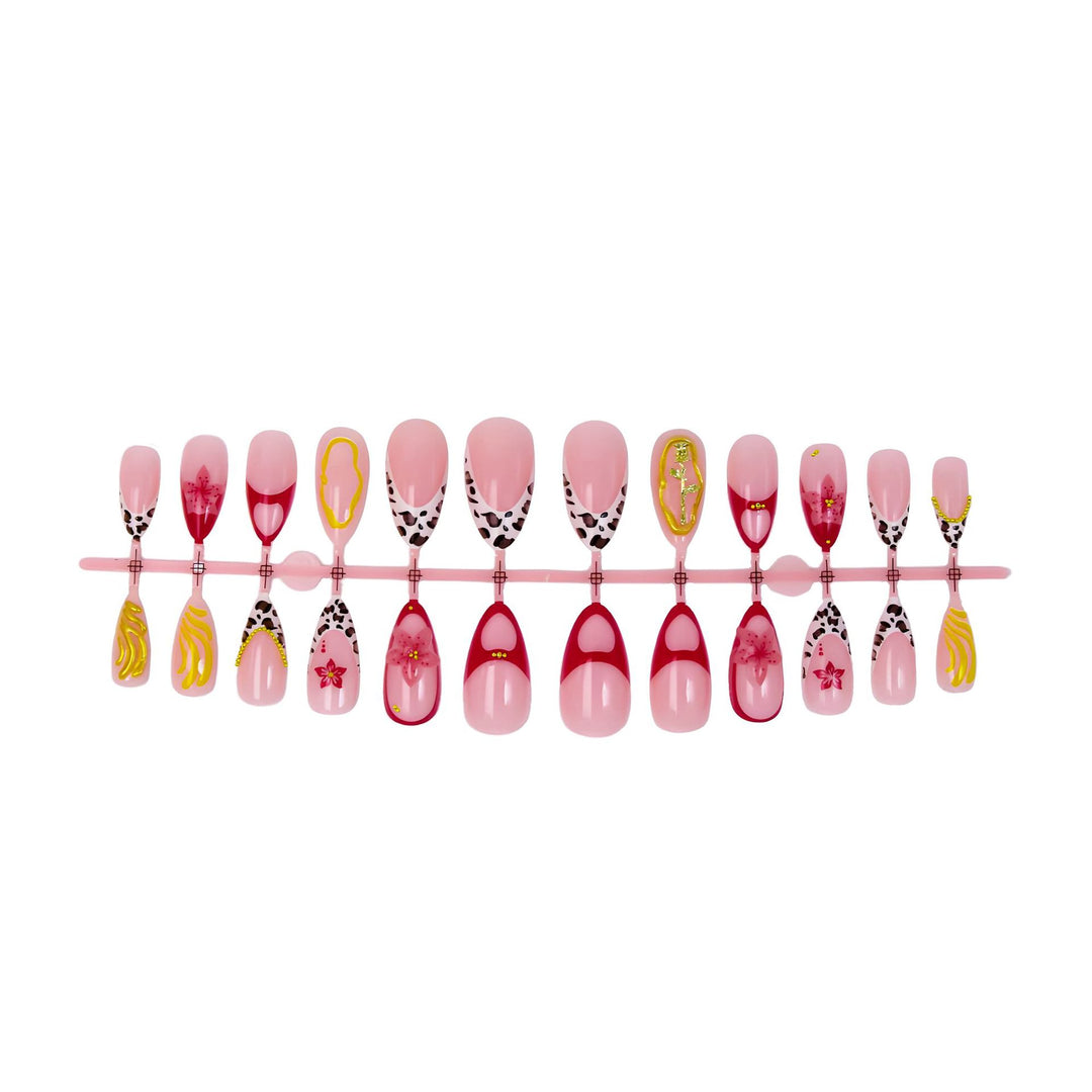 Artificial nail set with creative animal and flower designs Kalsten