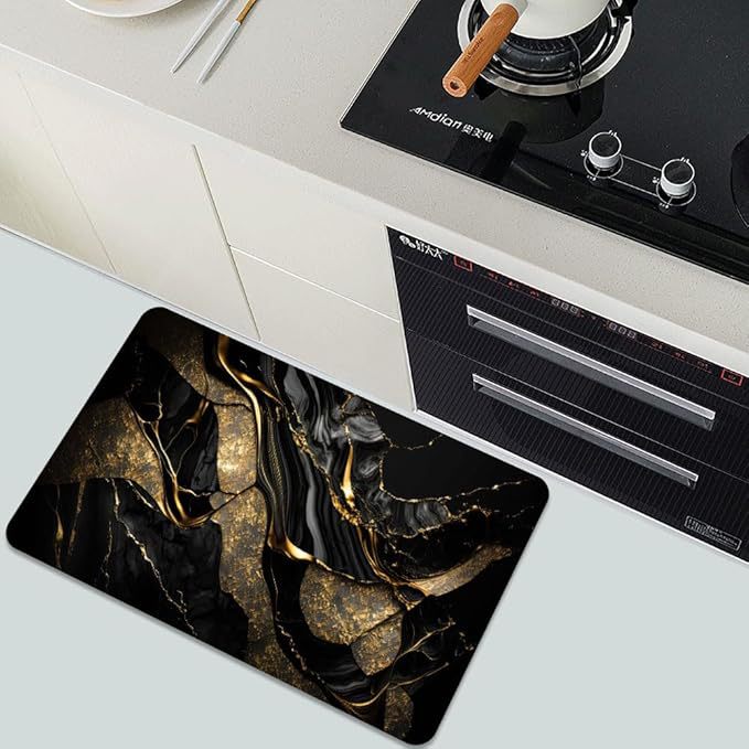 Luxurious Leaf Pattern Bath Mat