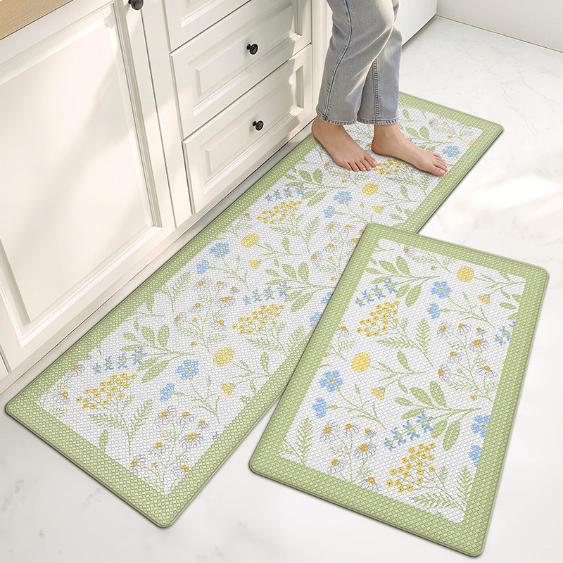 Floral Pattern Kitchen Comfort Mat Set Kalsten