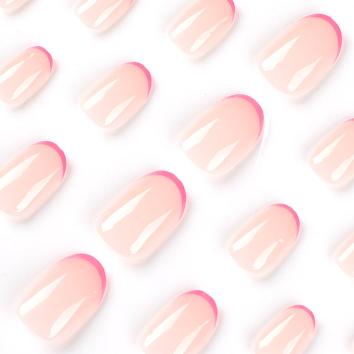 Artful Nail Extensions with Gradient and Accents Kalsten