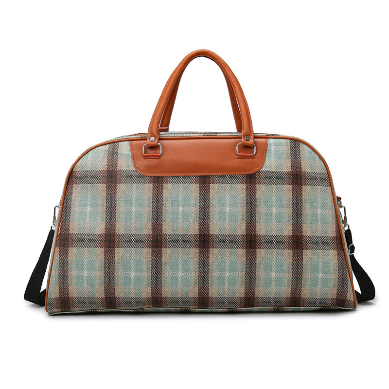 Stylish Plaid Weekend Tote Bag Kalsten