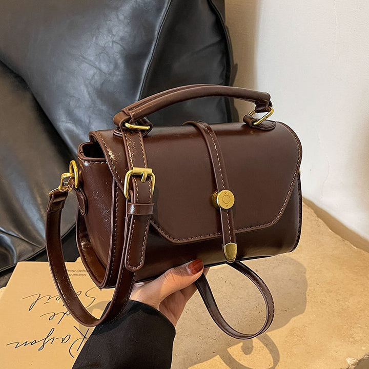 Vintage-Inspired Leather Handbag Kalsten