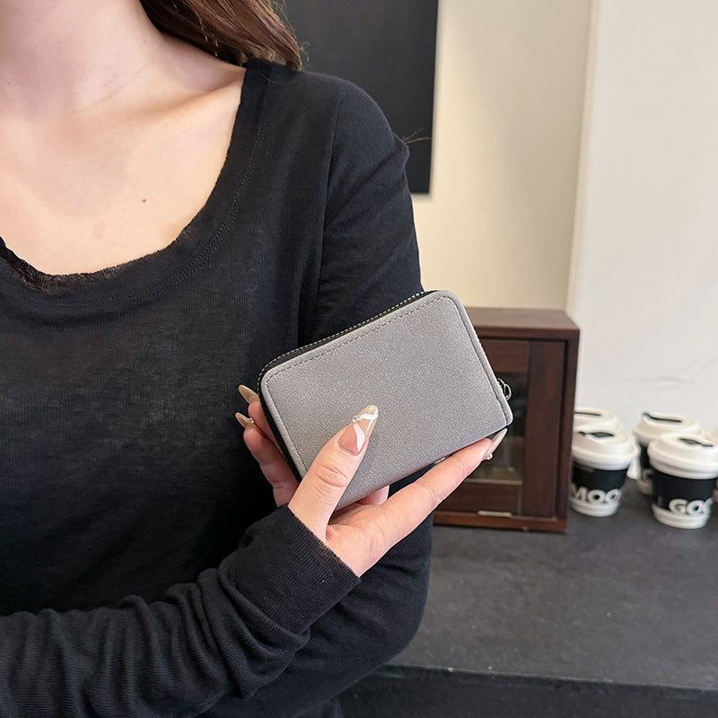Compact Zippered Wallet