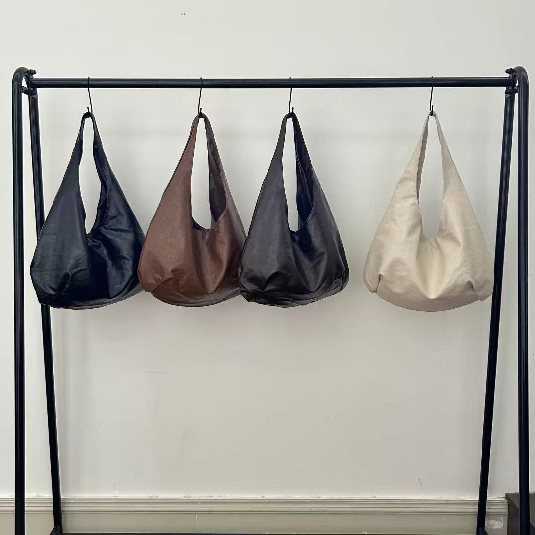 Oversized Slouchy Leather Shoulder Bag
