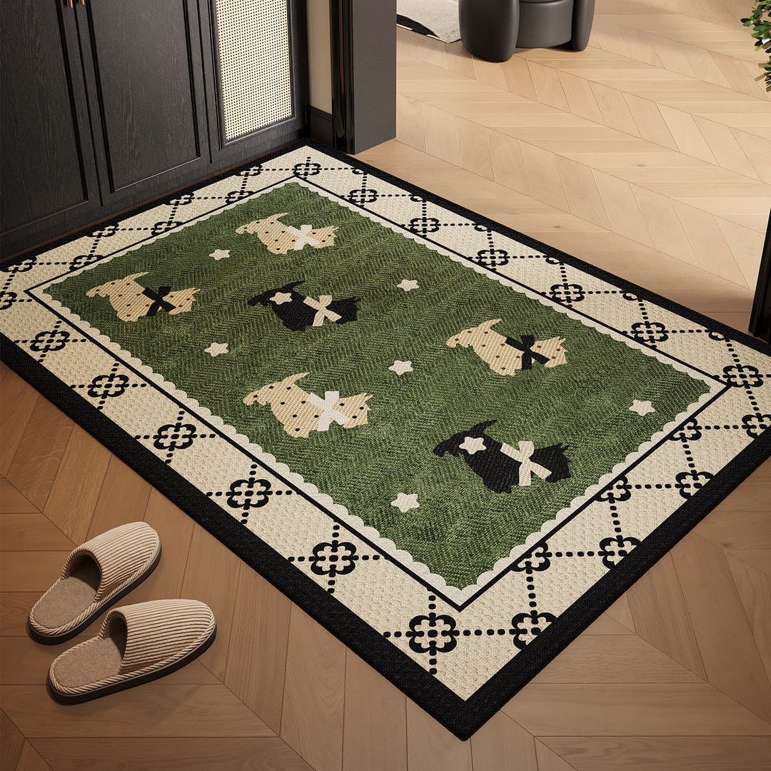 Romantic Floral Accent Area Rug