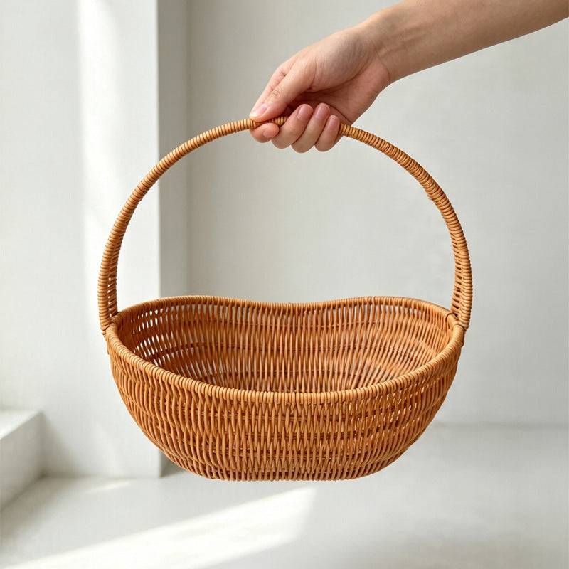 Handcrafted Natural Wicker Storage Basket Kalsten