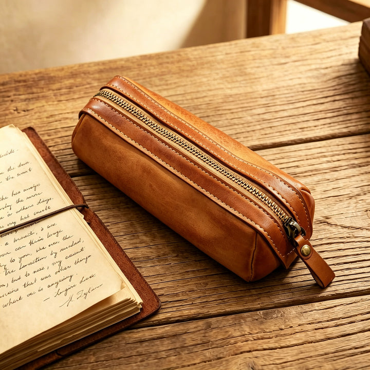Luxury Leather Pencil Case