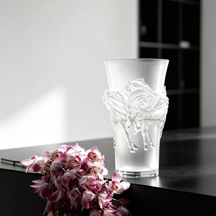 Artistic Glass Horse Sculpture