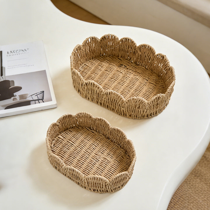 Decorative hand-woven storage basket Kalsten