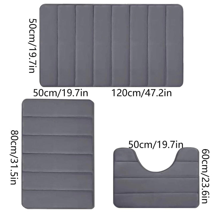 Non-Slip Bathroom Mat Set for Home Use