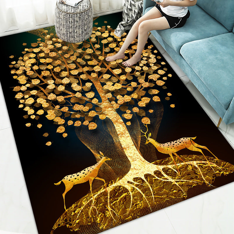 Floral Printed Area Rug Kalsten