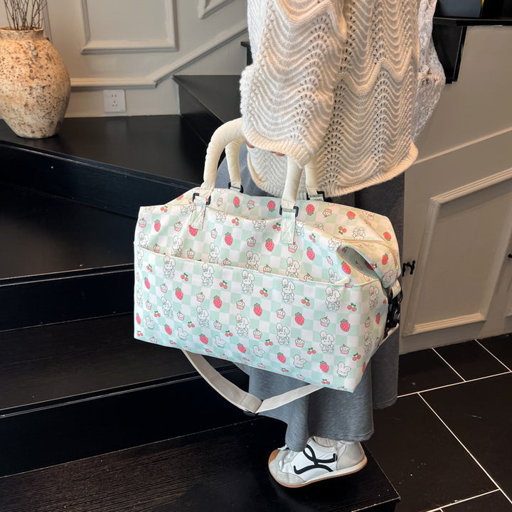 Playful Patterned Travel Duffle Bag Kalsten