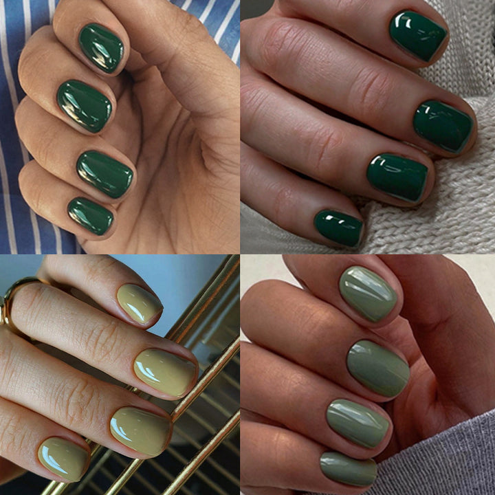 Elegant Press-On Nail Set with Natural Gloss Finish Kalsten