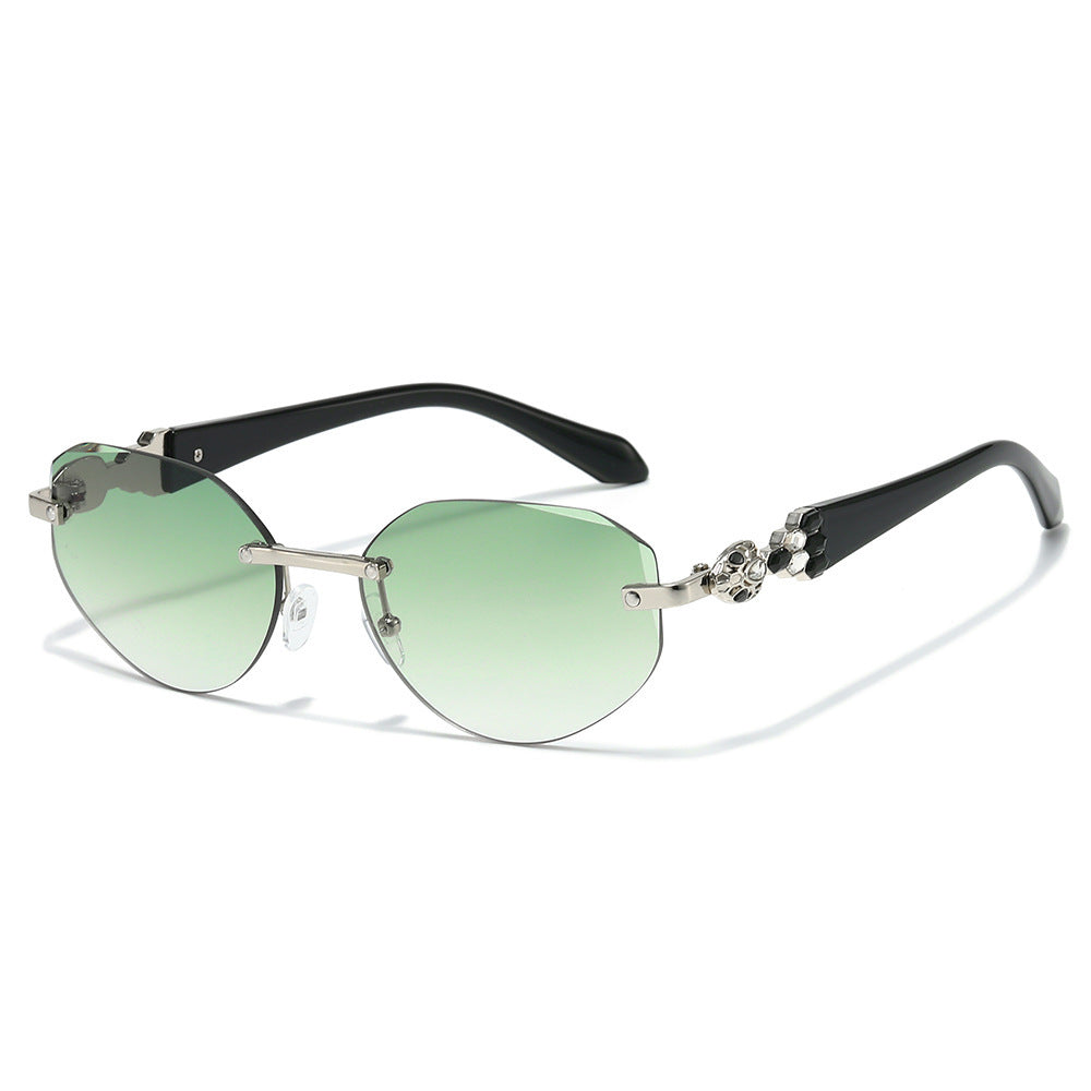Decorative Oversized Shield Sunglasses Kalsten
