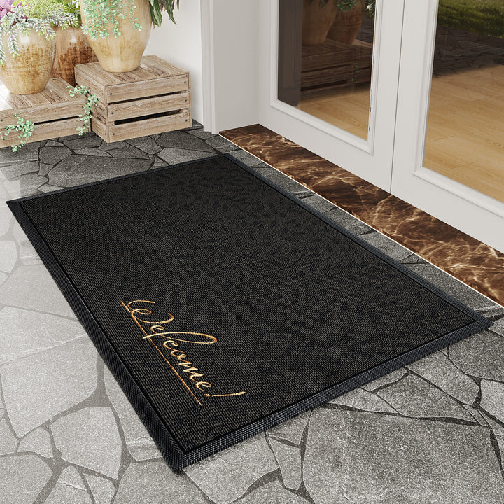 Elegant Textured Welcome Mat