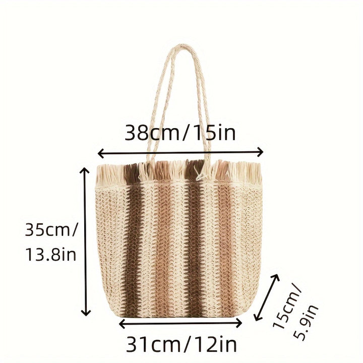 Beach bag with desirable fringe design Kalsten