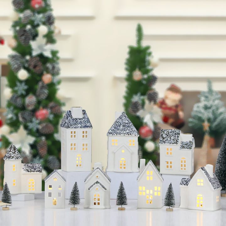 Decorative Ceramic House Lantern Kalsten 1790310186