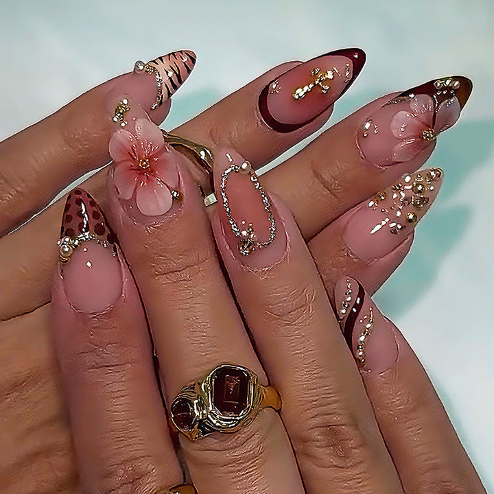 Floral Articulate Press-On Nail Set Kalsten