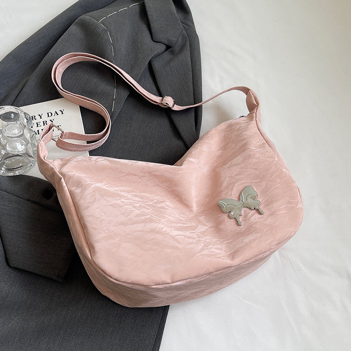 Casual Butterfly-Embellished Shoulder Bag