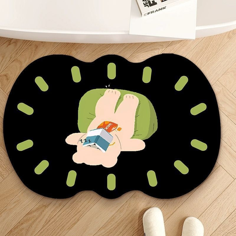 Playful Elephant-Themed Bath Mat