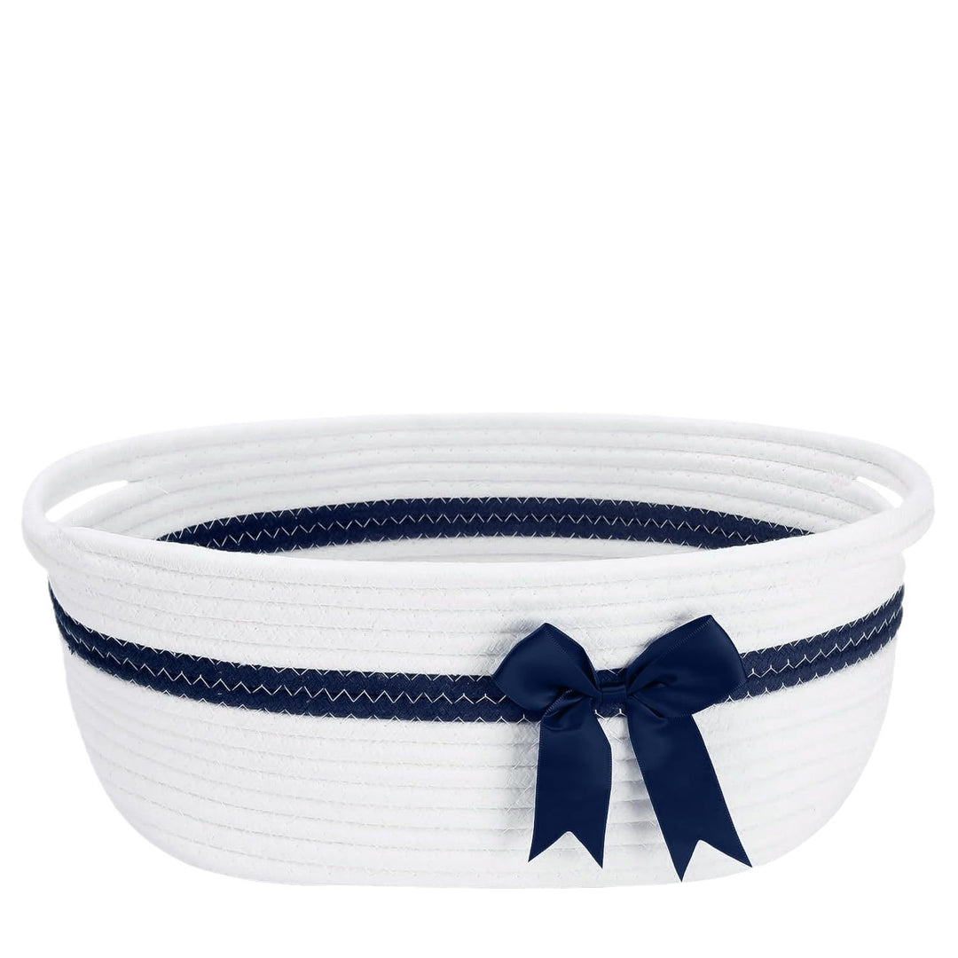 Women's decorative storage basket with bow accent Kalsten