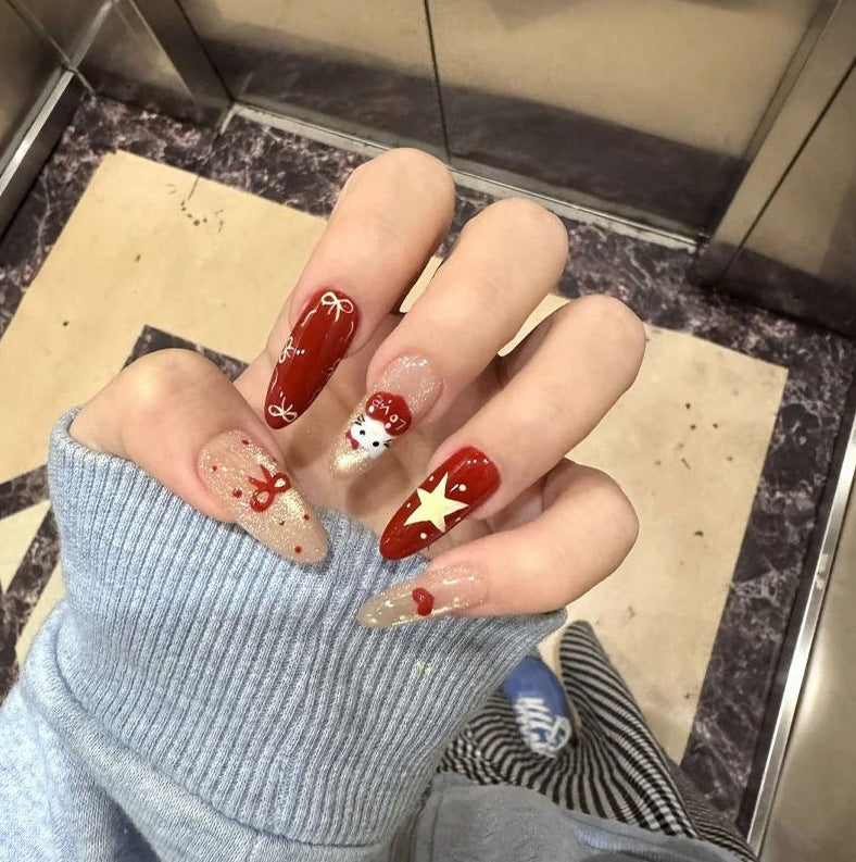 Artistic Cat and Dog Themed Nail Art Extensions Kalsten