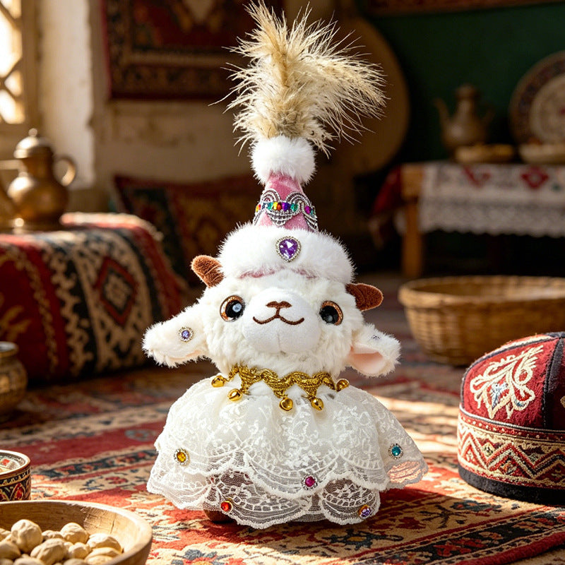 Jewel-Embellished Plush Lamb Collectible Kalsten