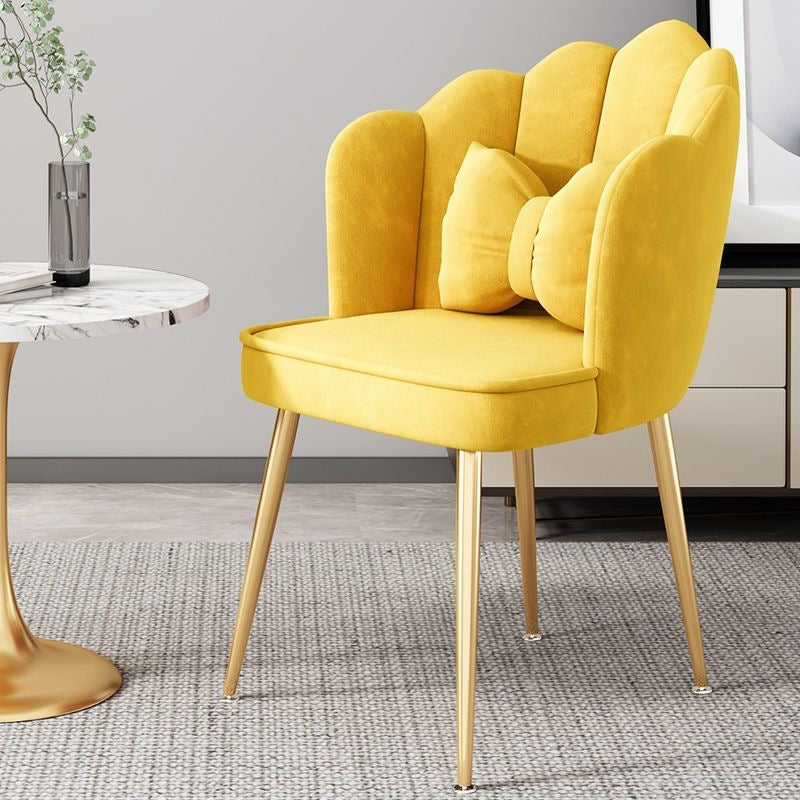 Modern Accent Chair with Gold Legs Kalsten