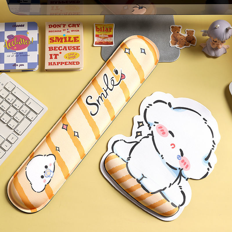 Playful Character-Themed Wrist Support Mouse Pad